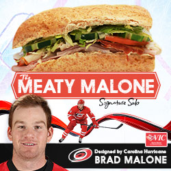 Carolina Hurricanes forward Brad Malone to debut his personally designed Signature Sub Sandwich at Harris Teeter  