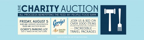 Gordy’s to host its 12th Annual Feed My People Live Charity Auction on August 5, 2016 