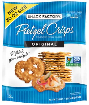 Baptista’s Bakery: voluntary recall of a limited number of 30 oz. Snack Factory® Original Pretzel Crisps® packages 