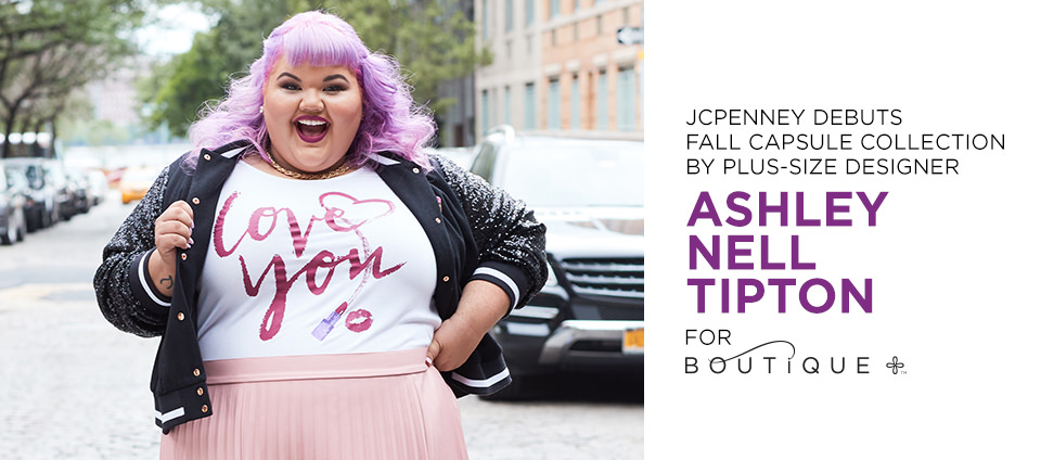JCPenney launches exclusive capsule collection for full-figured women by Project Runway® winner, Ashley Nell Tipton 