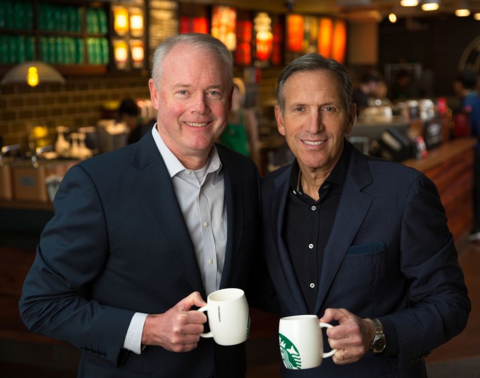 Starbucks Corporation announces that Kevin Johnson to become CEO; Howard Schultz to become executive chairman