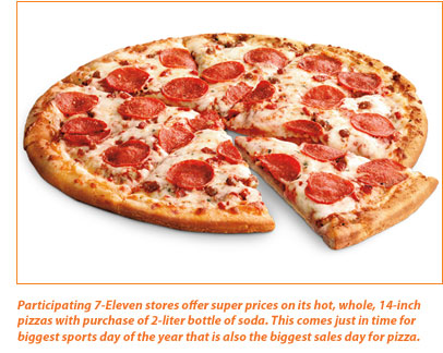 7-Eleven Inc. in the game to win piece of the pie on pizza’s biggest sales day of the year