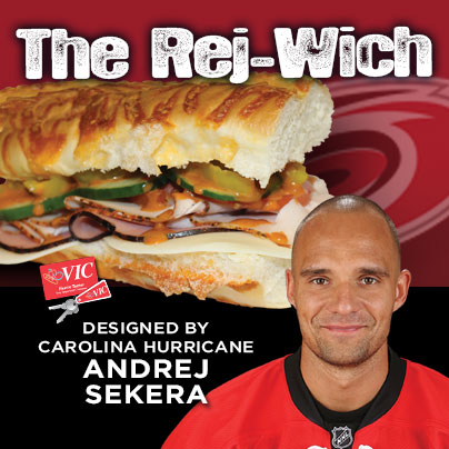 Carolina Hurricanes defenseman Andrej Sekera teams up with Harris Teeter to debut Sekera’s personally designed Signature Sub Sandwich 