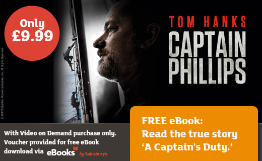 Sainsbury’s offers movie fans the first ever Video on Demand film and eBook ‘bundle’ on the release of Captain Phillips movie 