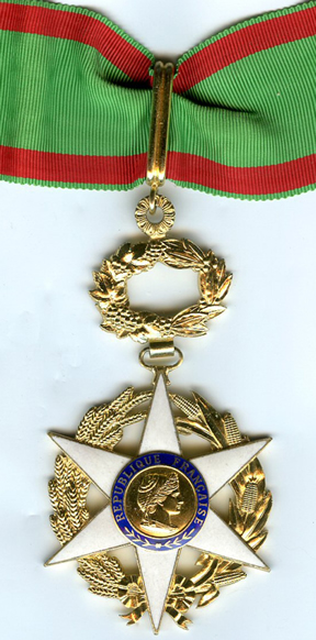 French Order of Agricultural Merit Award