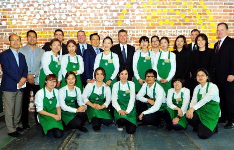 Starbucks opened the first community store in Seoul as its ongoing commitment to supporting pathways to opportunities for young people 