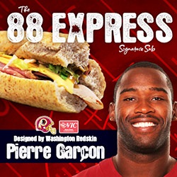 Washington Redskins wide receiver Pierre Garcon to debut his personally designed Signature Sub Sandwich at Harris Teeter