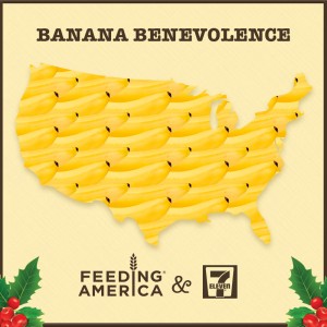 7‑Eleven, Inc. joins Feeding America network of food banks in a pay-it-forward campaign to buy bananas for families in need
