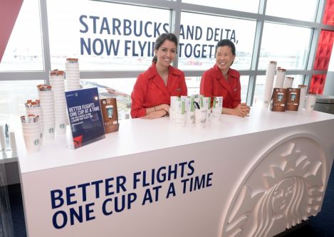 Delta extends existing service of Starbucks® coffee onboard every Delta and Delta Connection flight around the globe