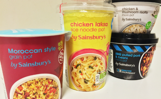 Sainsbury's launches a range of instant hot lunch time options that can be ready to eat in minutes 