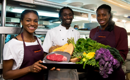 Sainsbury’s: Olympic gold medallist Christine Ohuruogu and world junior champion Dina Asher-Smith  tested the "perfect meal for an athlete" in london 