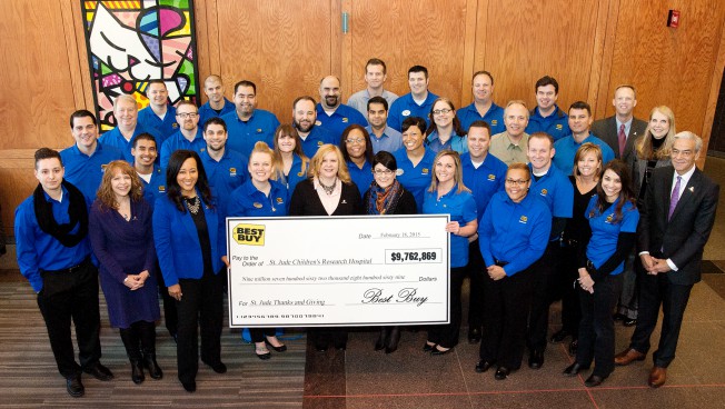 Best Buy customers donated more than $9.7 million to St. Jude Children’s Research Hospital 