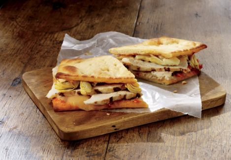 Starbucks introduces new lunch option - Chicken Artichoke Panini on ancient grain flatbread  