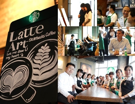 Starbucks baristas in China and Japan celebrated coffee artistry through competitions in pour-over brewing and latte art 
