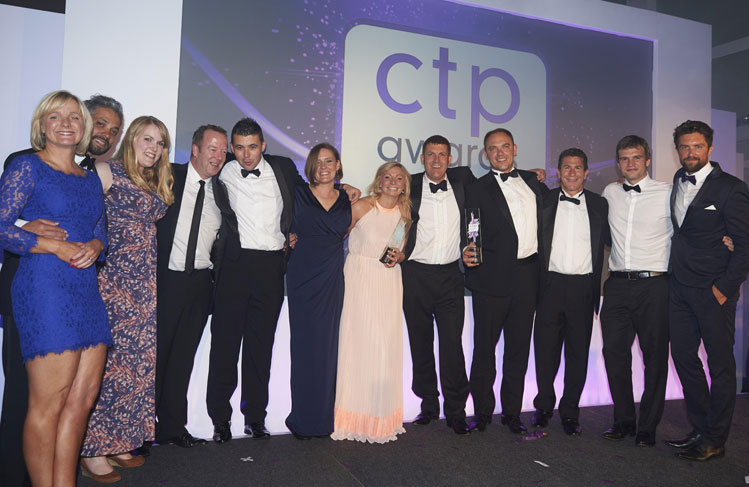 Co-op employees receiving the CTP Award for "Overall Best Convenience Retailer” in 2015