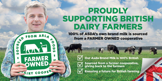 Arla Foods UK confirms that Asda’s increased price that it pays for milk will be shared directly with its farmer owners 