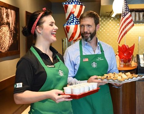 Starbucks: Chris Parry, the Barista that is also an F-16 fighter jet mechanic