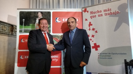 EROSKI y la de Cruz Roja en Zaragoza han firmado un convenio de colaboración 