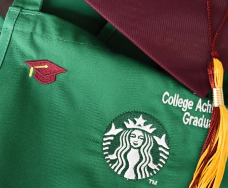 Starbucks College Achievement Plan: enrollees just passed the 4,000 mark and is expected to reach 4,800 by the end of the year 