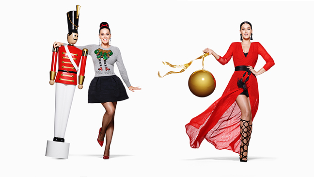H&M releases the first images of Katy Perry’s Holiday print campaign for H&M 