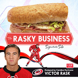 Carolina Hurricanes center Victor Rask partners with Harris Teeter to debut his personally designed Signature Sub Sandwich 