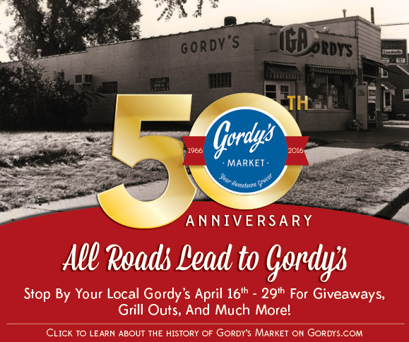 Gordy’s Market kicks off its yearlong 50th Anniversary celebrations on Saturday, April 16, 2016