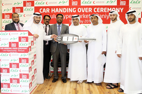 LuLu Group donates unclaimed raffle draw prize car to the Emirates Red Crescent