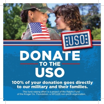 Ralphs and other Kroger-family stores to raise money in support of the USO 