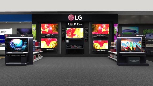 LG Experience interactive display wall arrives at Best Buy stores nationwide to help shoppers experience the latest TV technologies 