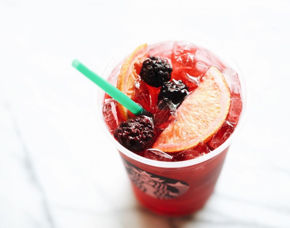 Starbucks introduces the Teavana® Shaken Berry Sangria Herbal Tea 