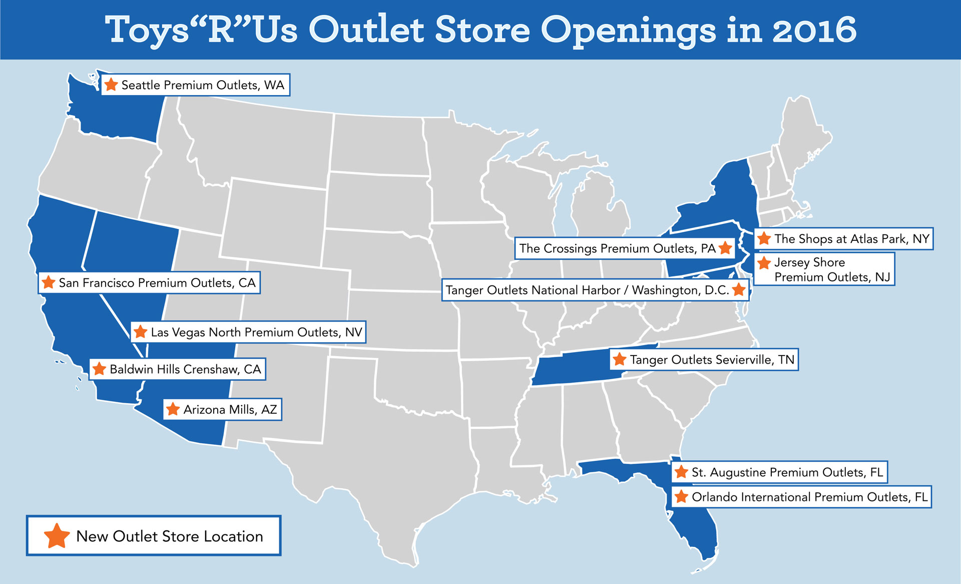 There will be nearly 40 Toys“R”Us Outlet locations to shop at by the end of this year 