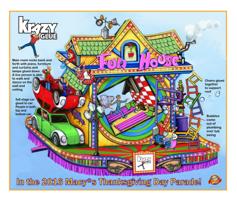 Krazy Glue® launches its first-ever float in the 2016 Macy’s Thanksgiving Day Parade® 