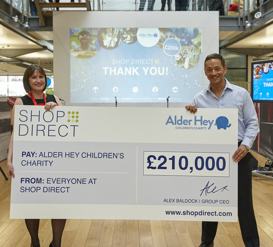 Shop Direct to support the development of a new digital app for Alder Hey Children’s Hospital 