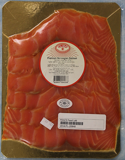 OLMA-XXI, Inc. recalls smoked Premium Norwegian Salmon and smoked Salmon, Turbot, Butterfish due to potential contamination with Listeria 