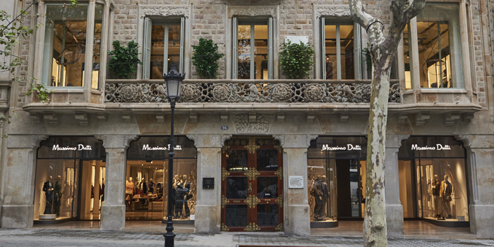Inditex Group: Massimo Dutti opens its new flagship store in Barcelona 