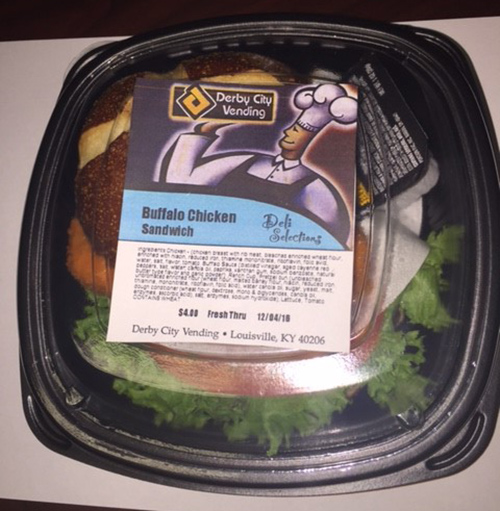 Derby City Vending recalls its Buffalo Chicken Sandwich that may contain undeclared milk, egg and soy product 